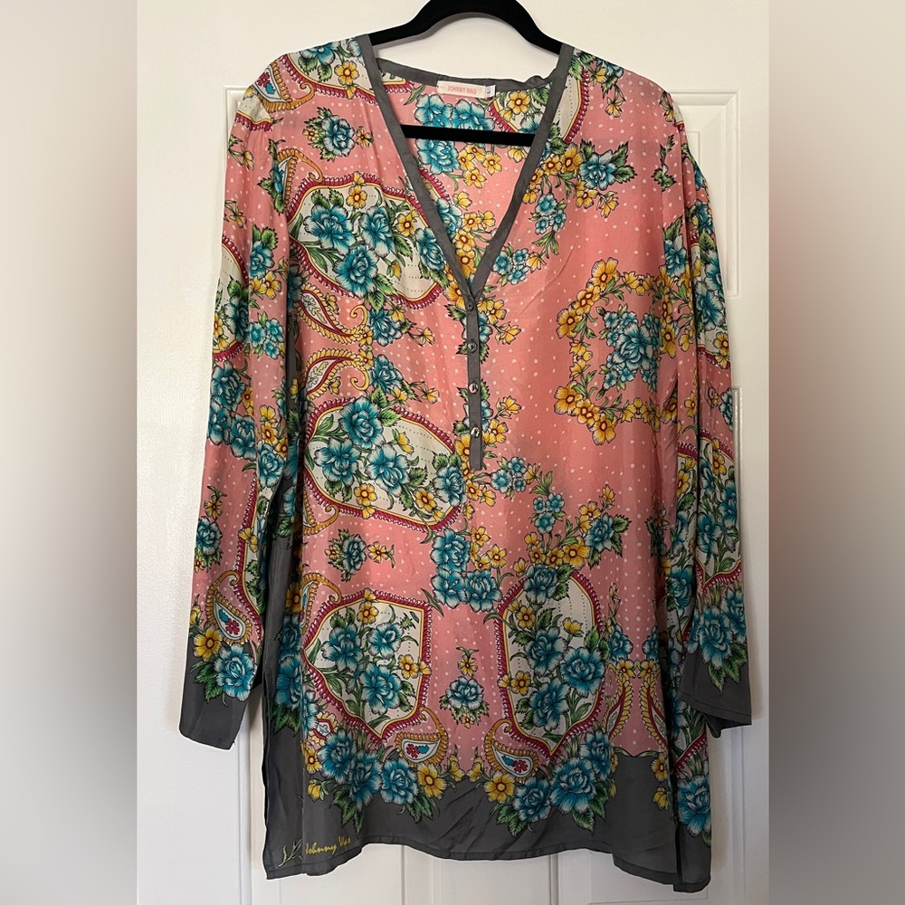Johnny Was Silk Tunic